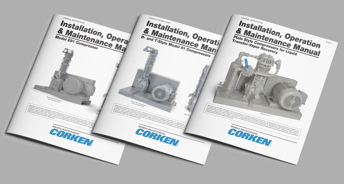 Series of Corken instruction manuals