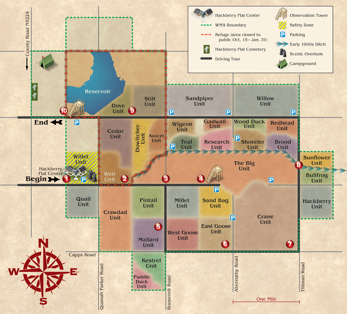 Map of Hackberry Flat.