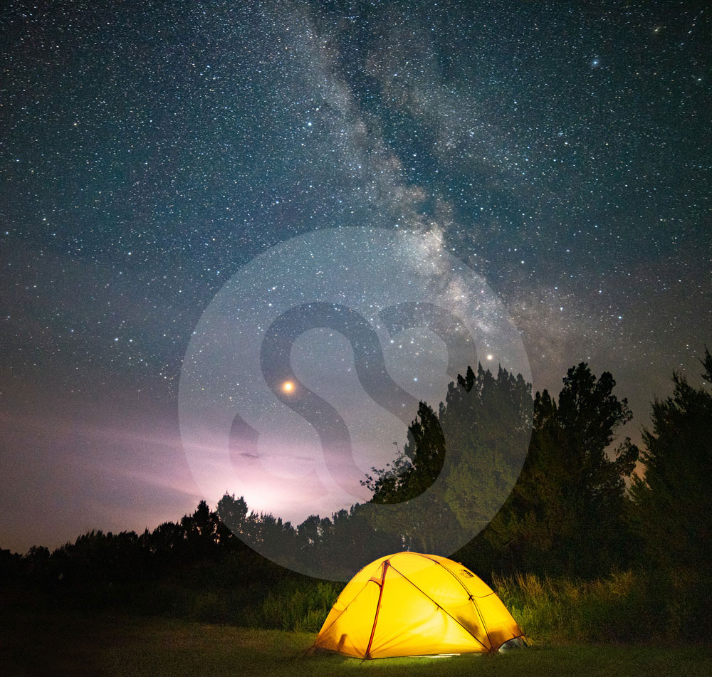 Campsite at Black Mesa, Oklahoma